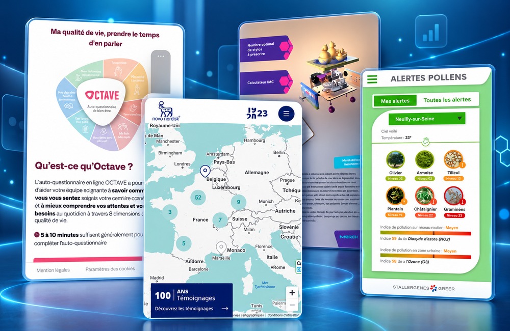 Applications et Web Apps pour l'industrie pharmaceutique